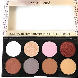 Miss Claire Miss Claire Ultra Glow Contour & Highlighter Makeup Palette 3 Multi 16 Grams Multicolor 16 g