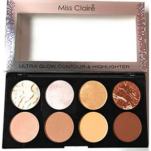 Miss Claire Miss Claire Ultra Glow Contour & Highlighter Makeup Palette 1 Multi 16 Grams Multicolor 16 g