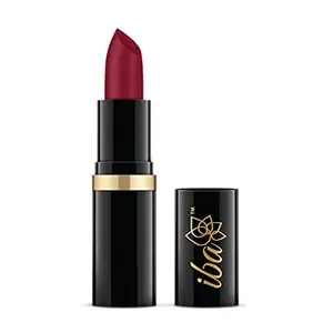 Iba Moisture Rich Lipstick Shade A68 Mystery Red Glossy 4 Gm (Pack of 1) l 100% Vegan & Natural l Highly Pigmented