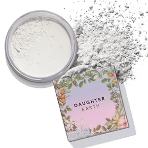 Daughter Earth Snowdust Makeup Setting Powder | Balances Oil & Blurs Pores | Hydrates Brightens & Comforts The Skin | Matte Finish Suitable For All Skin Tones | Lightweight & Locks Your Makeup | 12 gm