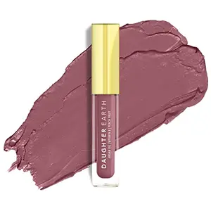 DAUGHTER EARTH Liquid Lipstick With Vitamin E & Hyaluronic Acid | Vegan Highly Pigmented Lightweight Lip Color | Long Lasting Matte Smudge Proof Lip Stick For Moisturised Hydrating Lips