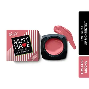 Iba Must Have Everyday Lip & Cheek Tint Timeless Mocha 8g | Enriched with Vitamin E and Rosehip Oil | Lips Eyelids & Cheeks | Matte Finish | 100% Natural Vegan & Cruelty-Free