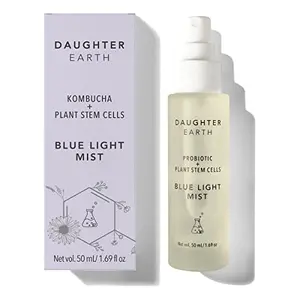 DAUGHTER EARTH Blue Light Face Mist With Kombucha Essence + Plant Stem Cells | Toning & Hydrating Mist for Blue Light Skincare | Vegan Soothing Setting Spray | Youthful & Moisturising | 50 ml