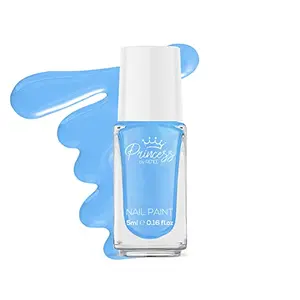 Princess By RENEE Bubbles Nail Paint for Pre-teens Girls Water-based Crafted in Japan Alcohol-free Soap-washable Gentle Formula For Young Girls Cruelty-free & Vegan Blu Maze 5ml