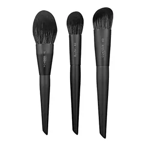 RENEE Professional Makeup Brush with Easy-to-Hold Ultra Soft Bristles for Precise Application & Perfectly Blended Look Face Combo-1 Set Of 3 3pc