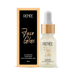 RENEE Face Gloss Primer Serum with Hyaluronic Acid Gold 10ml| Nourishes & Brightens Skin| Lightweight Non Greasy| Soothes & Hydrates Skin