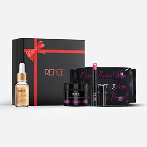 RENEE Makeup Aftercare Makeup Kit Combo| Includes Texture Fix Oil Lip Balm Makeup Removing Wipes & Balm| Best Gifts For Girlfriend Wife Women Girls