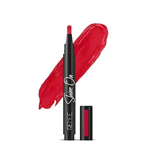 RENEE Shine On Lip Lacquer Scarlet Spark 1.8ml| Long Lasting Lightweight Non Drying & Non Sticky| High Gloss Intense Color & Glassy Shine