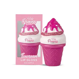 RENEE Princess Icecream Lip Gloss 7.5ml|for Pre-teen Girls| Enriched With Shea Butter & Apricot Oil| Adds Glossy Shine With Moisturizing Effect