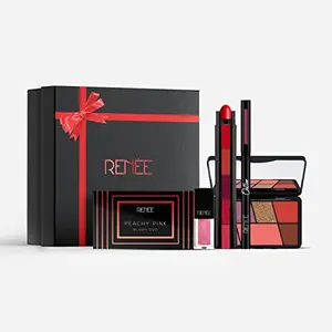 RENEE Date Look Makeup Kit Combo| Includes Eyeshadows Blush Palette Lipsticks Kajal & Lip Gloss| Best Gifts For Girlfriend Wife Women Girls