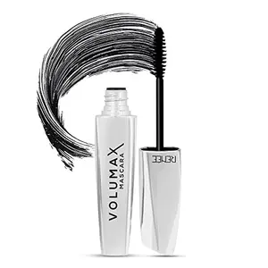 RENEE Volumax Mascara Black 10ml | Quick Dry Waterproof Long Lasting Weightless Formula | Volumizes Lengthens & Conditions the Lashes With Intense Color | 360 - Degree Wand for Clump Free Application