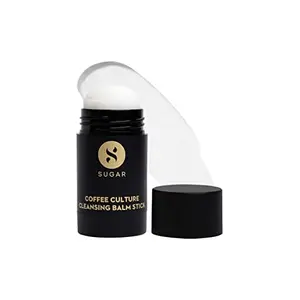 SUGAR Cosmetics Coffee Culture Cleansing Balm Stick - Face Cleanser & Makeup Remover | Vegan & Cruelty free | All Skin Type | 30 gms