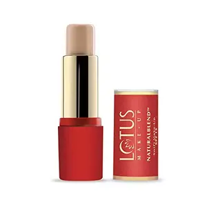 Lotus Makeup NaturalBlend Swift Make Up Stick Creamy Peach | SPF 15 | Full Coverage | Weightless Texture | 10g