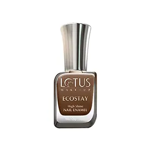 Lotus Makeup Ecostay Nail Enamel Cappuccino E79 | Easy to Apply | Glossy Finish | 10ml