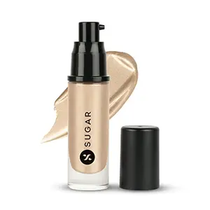 SUGAR Cosmetics - Own The Light - Liquid Highlighter - 01 Babe Blaze (Champagne Gold) - Waterproof Illuminating Highlighter for Women with Matte Finish