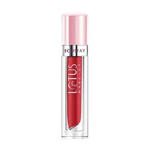Lotus Make-Up Ecostay Matte Lip Lacquer | Rose Bloom | Red | 4g