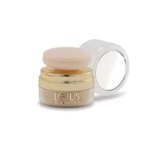 Lotus Makeup NaturalBlend Translucent Loose Powder Rouge Lustre | SPF 15 | Oil Control | Puff Applicator | 6g