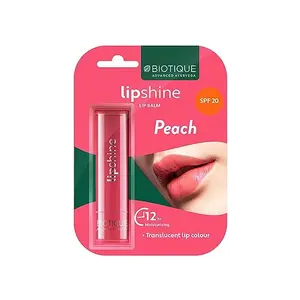 Biotique Natural Makeup Magikisses Lip Balm Peach It Multi-Color 4g Pack of 1