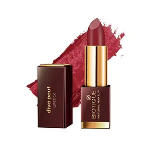Biotique Natural Makeup Matte Diva Pout Lipstick - Flaming Desire 4g