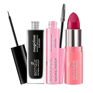Biotique Natural Makeup Handbag Essentials Kit (Pack of 3)