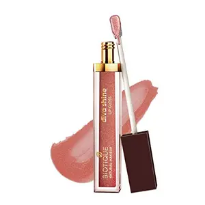 Biotique Natural Makeup Diva Shine Lip Gloss Naughty Nude Red