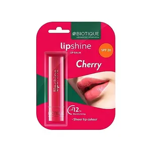 Biotique Natural Makeup Magikisses Lip Balm 4g - Merry Cherry Red