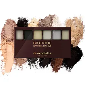 Biotique Natural Makeup Diva Palette Eye Shadow Forest Shimmers 12g