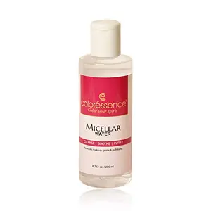COLORESSENCE Micellar Water Non Sticky Cleanser Vitamin E Infused Waterproof Makeup Remover - 200ml