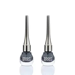 INSIGHT Make - Up Water Proof Eye Liner (Intense Black) Pack of 2