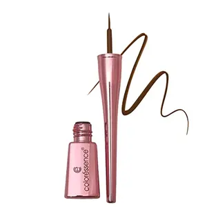 Coloressence Roseate Fab Tint Liquid Eyeliner Waterproof Smudge Proof Long Stay Upto 24 Hours Transferproof Matte Finish Pop Quirky Colors Eye Liner Caramel Brown 4ml