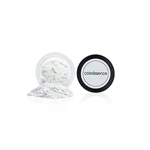 COLORESSENCE HD Sparkle Shimmer Pigments Eyeshadow for Eyes Makeup With Intense Color - HDS-1 (White) Shimmery Finish
