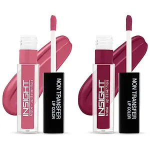 Insight Non Transfer Lip Color 4ml (19 Dive) & Insight Non Transfer Lip Color 4ml (04 Ferocious Pink)
