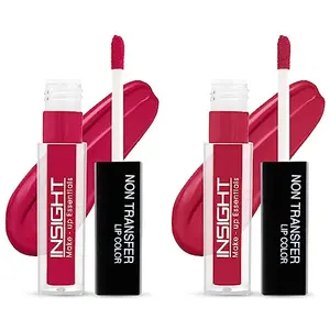 Insight Non Transfer Lip Color 4ml (07 Satin Rose) & Insight Non Transfer Lip Color 4ml (05 Cocoa Plum)