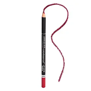 COLORESSENCE Lip and Eye Pencil Long Lasting Highly Pigmented Waterproof Matte Multi-purpose Liner with Free Sharpener - Medium Pink