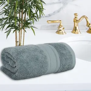 Trendbell Bamboo Bath Towel Cadet Blue - 600Gms.