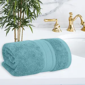 Trendbell Bamboo Bath Towel Light Turquoise - 600Gms.