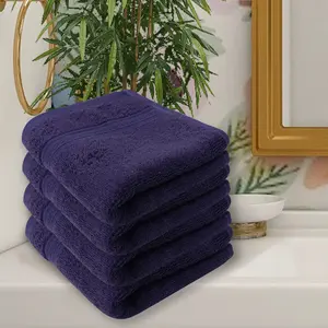 Trendbell Bamboo Face Towel Navy Blue - 50Gms.