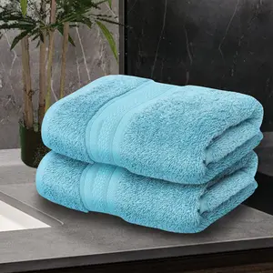 Trendbell Bamboo Hand Towel Light Turquoise - 140Gms.