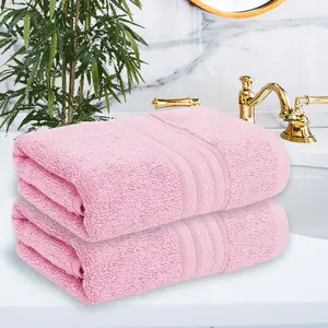 Trendbell Bamboo Hand Towel Pink - 140Gms.