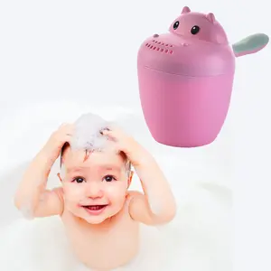 Safe-O-Kid Newly Launched- Hair Washing Mug Baby Shampoo Cup Baby Shower Baby Bath Tumbler/Rainer Pink