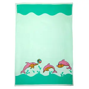 Goodmunchkins Baby Bath Towel Double Layer Interlock 100% Cotton Ultra Soft 30 Inches x 40 Inches (Green)