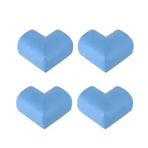 Safe O Kid Corner Guards Cushions L Shaped Small Blue Pack of 4