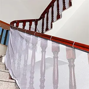 Safe-O-Kid - Baby Safety Net for Balcony Baby Protection Stairway Safety Net Protector Baby Safety net for Staircase Child Safety Product Pack of 1 White