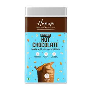 Instant Hot Chocolate Mix Made with love & Millets (Jaggery Cacao powder Bajra Ragi Jowar Maize Date powder Pistachio Cashew Almonds/No Preservatives & No Added Sugars) -200 Gm Pack