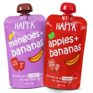 Happa Organic baby food for Little one Fruit Puree Pack of 2 100 Grams each