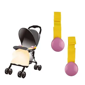 Safe O Kid Baby Stroller Clip Glossy Blanket Clip Stroller Pram/Buggy Accessories for Baby Pink Pack of 2