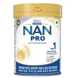 Nestle NAN PRO 1 Infant Formula Powder - Up to 6 months Stage 1 400g Tin Pack with Smartlid