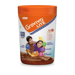 Groviva Lite Child Nutrition to Manage Growth and Weight (Chocolate 400Grams)
