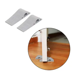 Safe-O-Kid- Pack of 2- Silicon- No Harm to Kids- Fit All Anti-Slip Multi-Surface TPR Door Stopper-Grey
