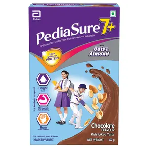 Pediasure 7+ Specialized Chocolate Nutrition Drink 400g Refill Pack for Complete Balanced Nutrition for Growing ChildrenSupports Height GainMuscle Strength & Brain Development